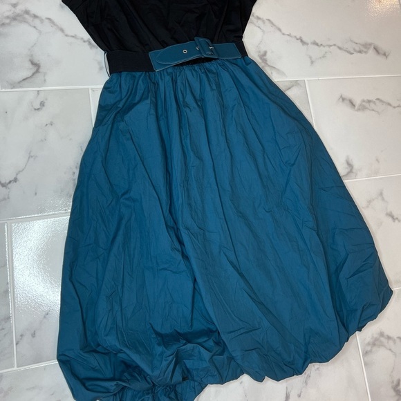 𝅺City chic Paris Days Dress - Teal - Picture 5 of 16